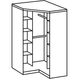 WIMEX Eckschrank Clack 95 x 198 x 95 cm Weiß