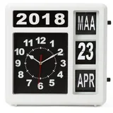 Perel Quadratische Uhr 31,0 cm 31 weiß/schwarz