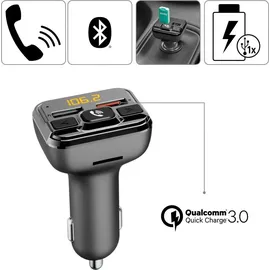 Hama FM-Transmitter mit Bluetooth- und Freisprechfunktion