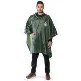 GOGLAND Regenmantel GOGLAND® Monsun Regenponcho Unisex Fit, bestens geschützt vor Regen und Wind grün