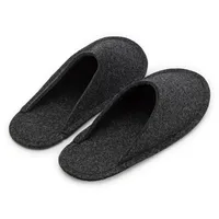 Pantoffelmann Gästepantoffel Filzsohle Filzpantoffel faltbar Pantoffel Hausschuhe Pantoffel (1 Paar) Filzpantoffeln, Gästepantoffel besonders leicht schwarz 36-39 EU