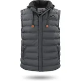 normani Outdoor Sports Herren Winter-Steppweste Nanaimo in Anthrazit | Gr.: 9XL