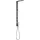 Hansgrohe AXOR ShowerComposition Duschpaneel, Thermostat, Kopfbrause 110/220, Schulterbrause, inklusive Zubehör, 12595330, Farbe: Polished Black Chrome