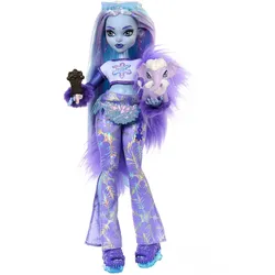 Monster-High-Puppe, Abbey Bominable Yeti-Modepuppe mit Accessoires