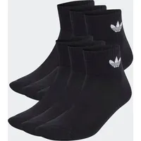 Adidas Mid Ankle Socken 6 Paar Black 46-48