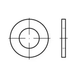 Hörger & Geßler Unterlegscheibe DIN 125-1 A 13 x 24 x 2,5 Kupfer 100 Stück