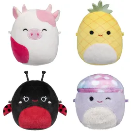 Squishmallows Micromallows SQMM0067-4er-Pack, superweiche Mini-Squishmallows, 6.5 cm Plüschfiguren