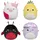 Squishmallows Micromallows SQMM0067-4er-Pack, superweiche Mini-Squishmallows, 6.5 cm Plüschfiguren