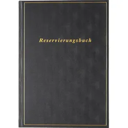 Rido Buchkalender Reservierung A4 1 Tag/Seite Balacron schwarz 2026