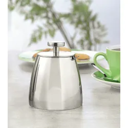 Caterado 6 x Zuckerdose "Cambridge", mit Deckel und Löffel,