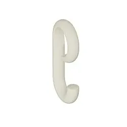 Hewi 477 Haken 477.30B02099 105x50mm, zum Aufschieben, matt, reinweiß