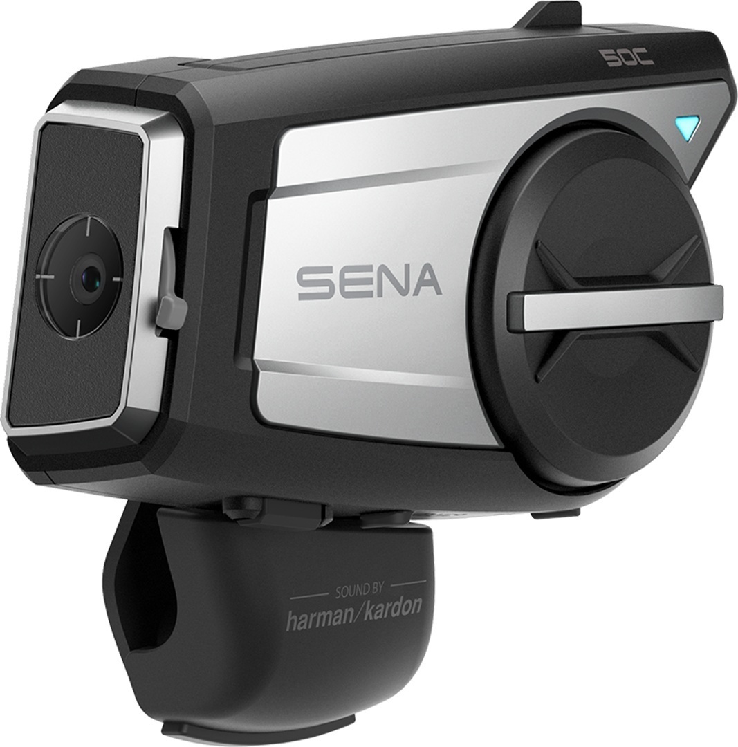 Sena 50C Sound by Harman Kardon Bluetooth Communicatiesysteem en camera single pack, zwart, Eén maat