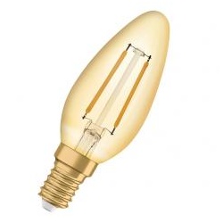 LEDVANCE LED-Vintage Lampe 1906, 1,5W, E27, 824, CL B Gold 1906