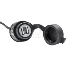 SW-Motech USB-Doppel-Ladebuchse mit Kabelbaum 2.000 mA 12 V