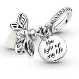 Pandora 799352C01 Silber Charm-Anhänger Leuchtendes Glühwürmchen