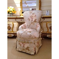 JVmoebel Sessel, Esszimmer Stuhl 1 Sitzer E67 Sessel Holz Luxus Klasse Barock Rokoko Möbel Design beige
