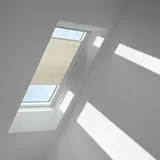 VELUX Wabenplissee Elfenbein 1166, PK06 1166K (Farbe: - 1166K, Farbe Schiene: Premium