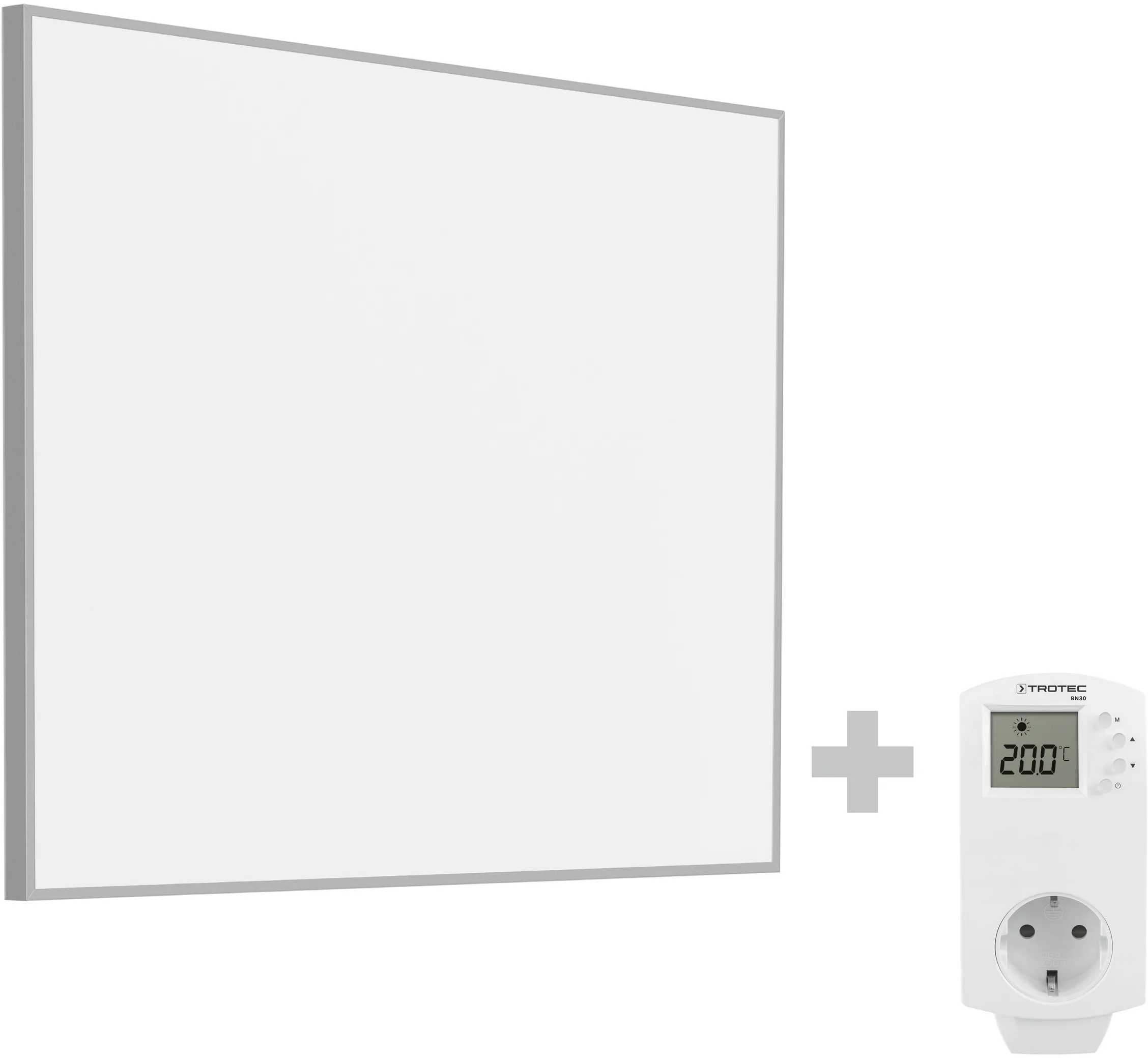 Trotec Infrarood verwarmingsplaat / Infraroodverwarming TIH 400 S + stopcontact-thermostaat BN30