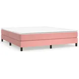 vidaXL Boxspringbett Rosa 180x200 cm Samt1370843