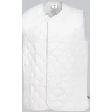 BP 1683-665-21-3XLn Unisex-Steppweste, Ärmellos, V-Ausschnitt, 500,00 g/m2 Stoffmischung, weiß, 3XLn
