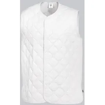 BP 1683-665-21-3XLn Unisex-Steppweste, Ärmellos, V-Ausschnitt, 500,00 g/m2 Stoffmischung, weiß, 3XLn