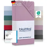 Blumtal® Baumwolle Spannbettlaken für Topper 180x200cm Basics Jersey - Bettlaken 180x200cm - Oeko-TEX zertifiziertes Spannbetttuch 180x200 - Topper Spannleintuch 180x200 - Betttuch - Dusty Orchid