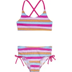 Playshoes UV-Schutz Bikini Ringel pink, 98/104