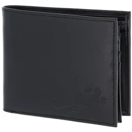 Oxmox Geldbörse Leather RFID Protect Lizard Unisex schwarz