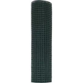 vidaXL Maschendrahtzaun 0,8 x 25 m Grün/Stahl