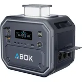 ABOK Ark2800 Tragbare Powerstation 2160 Wh LiFePO4, 2800 W AC-Ausgang & USV