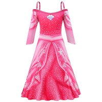 Lito Angels Meerjungfrau Prinzessin Arielle Kostüm Kleid Verkleidung für Mädchen Kinder, Größe 7-8 Jahre 128, Pink