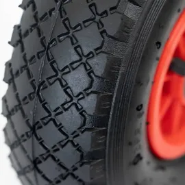 Grafner 2er Set Grafner® Sackkarren/Bollerwagenrad 3.00-4 PolyurethanLuftbereifung Kunststoff Felge