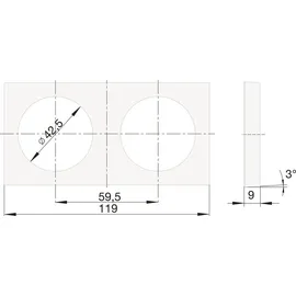 Berker Integro Pure Steckdosen-rahmen 2-fach, Ks Edelstahl-effekt lackiert -