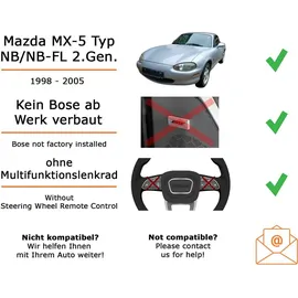 JUST SOUND best choice for caraudio Autoradio Einbaupaket Pioneer MVH-S320BT passend für Mazda MX-5 NB/NB-FL | Bluetooth USB