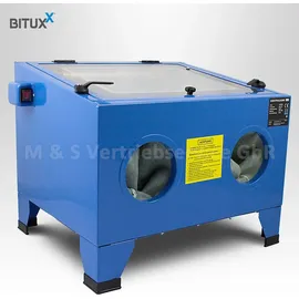 BITUXX Sandstrahlkabine Metall 90 L blau