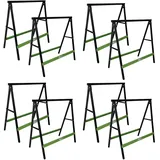 Baumarktplus 8x Klappbock Sägebock Arbeitsbock klappbar 2er Sets Traglast 200 kg/Paar Gerüstbock