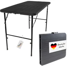 Lemodo Klapptisch in Holz-Optik, Balkontisch mit Tischplatte 120 x 60 cm (L x B)