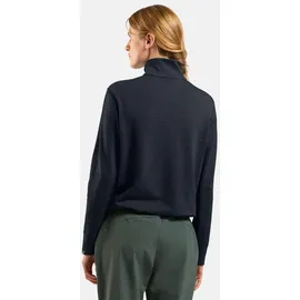Odlo Grid Fleece Halber Reißverschluss Black Melange XS