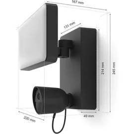 Philips Hue Secure Flutlichtkamera Schwarz