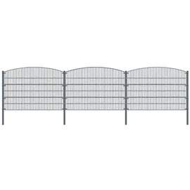 Home Deluxe Doppelstabmattenzaun Set 1,6 x 30 m anthrazit