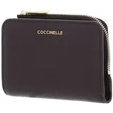 COCCINELLE Geldbörse Metallic Soft Wallet Grained Leather Fondant Brown