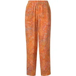 Viskose-Hose, Muster orange, 36