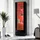 komodee Vitrine Alessandria 60 x 42 x 192 cm Schwarz