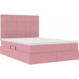 vidaXL Bett 140 x 200 cm Rosa