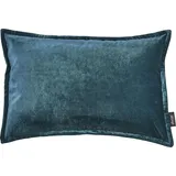 done.® Dekokissen DONE. "Glam", blau (petrol, unifarben), B:40cm L:60cm, Polyester, Dekokissen_Sitzkissen_Kissenhüllen, unifarben, Reißverschluss, Kissenhüle ohne Füllung, 1 Stück