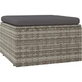 vidaXL Gartenhocker mit Kissen 55 x 55 x 30 cm grau 4 St.