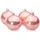 SIKORA Essentials Klassische Christbaumkugeln aus Glas - Hochglanz - 6 Farben 3 Größen Premium Qualität, Farbe/Modell:Rosa Hochglanz 4er Set, Höhe in cm:8 cm