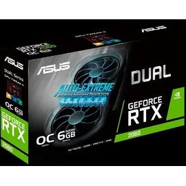Asus GeForce RTX 2060 Dual 6 GB GDDR6 1365 MHz 90YV0CH2-M0NA00