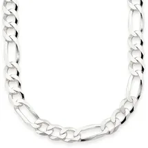 Bruno Banani Kette ohne Anhänger BRUNO BANANI "Schmuck Geschenk Silber 925 Halsschmuck Halskette Figarokette" Gr. 60, silber (silberfarben), Halsketten, Herren, 60, Silber 925 (Sterlingsilber), L: 60 B: 7mm, B:7mm