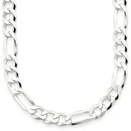 Bruno Banani Kette ohne Anhänger BRUNO BANANI "Schmuck Geschenk Silber 925 Halsschmuck Halskette Figarokette" Gr. 60, silber (silberfarben), Halsketten, Herren, 60, Silber 925 (Sterlingsilber), L: 60 B: 7mm, B:7mm